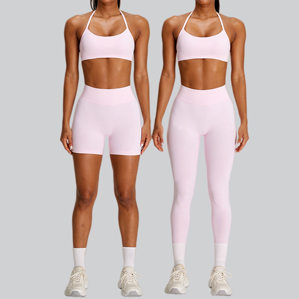 Yoga Fitness Kleidung - Nahtlose Sportanzüge für Damen, Trainingsanzüge, Sport-BH,