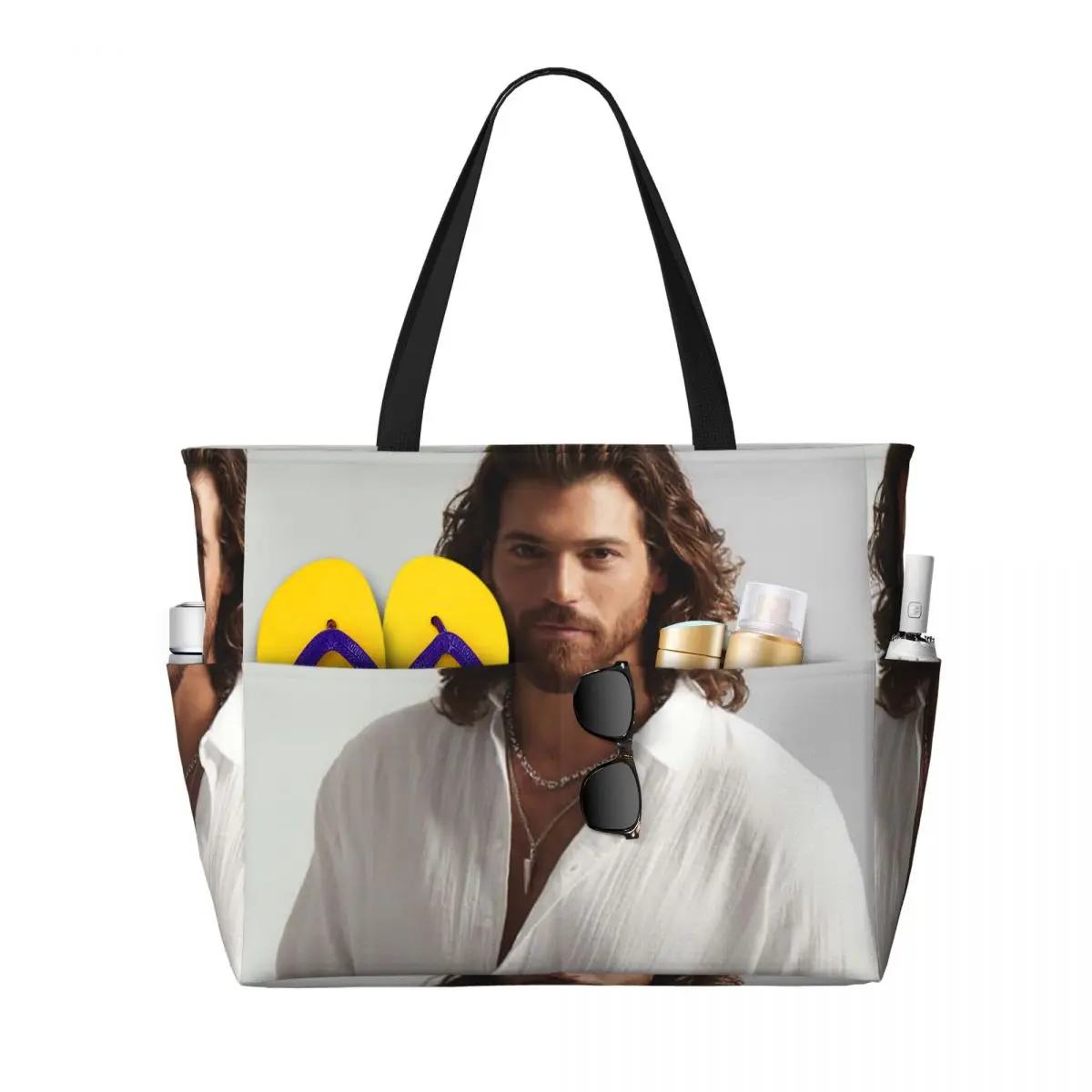 Yoga Fitness Gym Photos - Actor Can Yaman Photo Strandtasche, Sport-,
