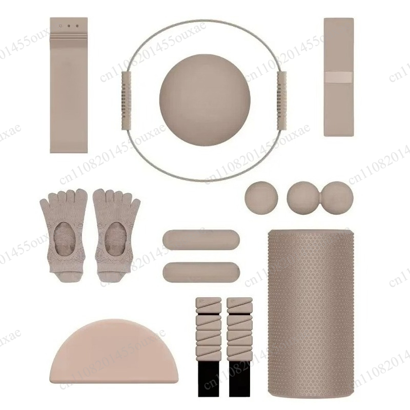 Yoga Of Fitness Mat - Fitness-Set mit Eigenem Logo: Langhantel, Silikon-Hanteln,