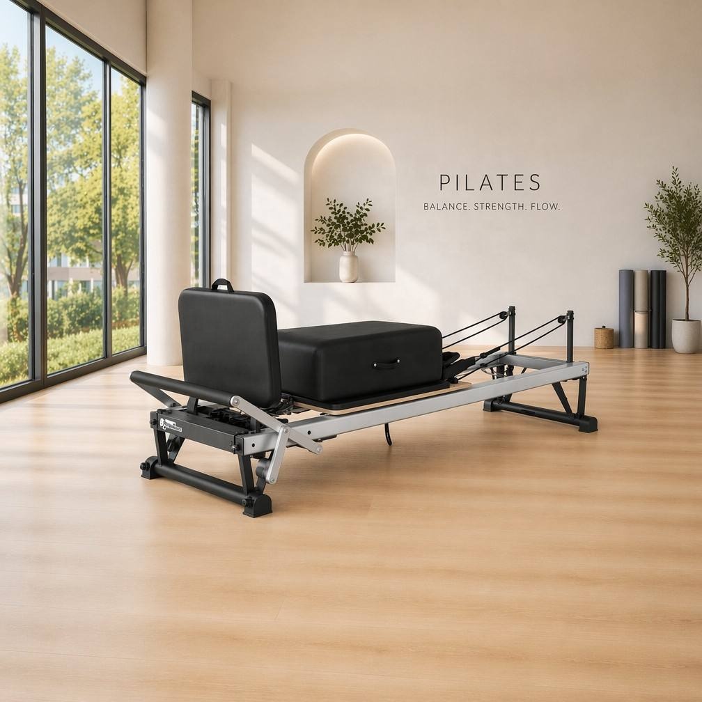 Yoga Fitness Pilates Reformer - Neues Design Heim-Yoga-Studio Fitness Pilates-Ausrüstung Aluminium