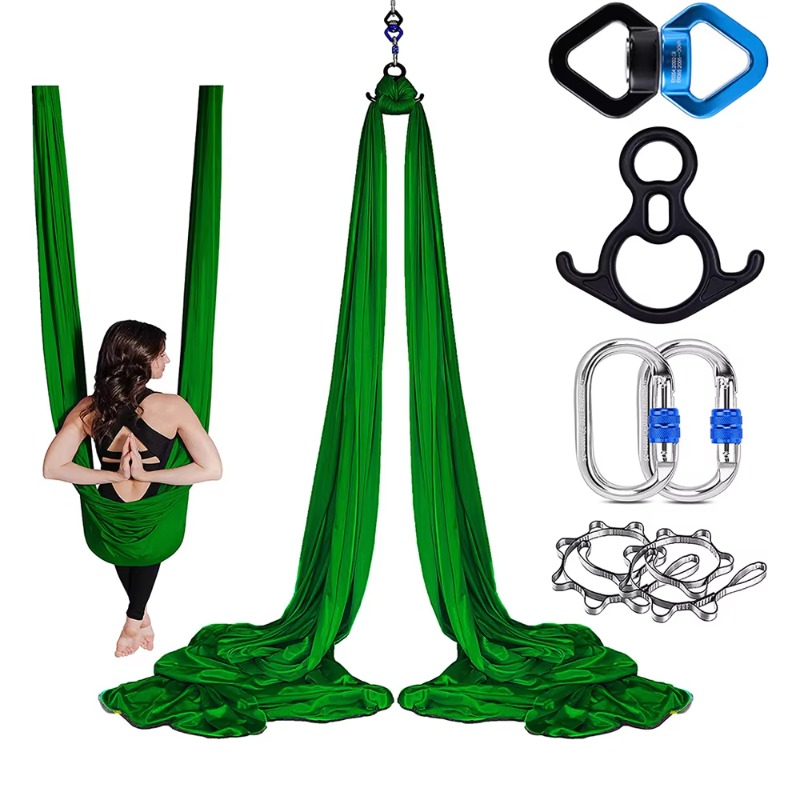 Yoga Swing Aerial - Praktisches Verstellbares Aerial Swing Yoga-Hängematten-Set Hochwertige