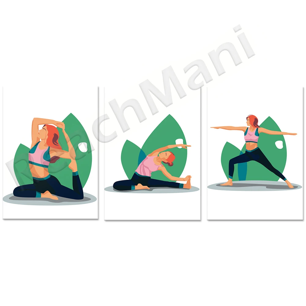 Yoga Fitness Quotes - Einatmen Ausatmen Zitat Yoga Poster Leinwanddruck