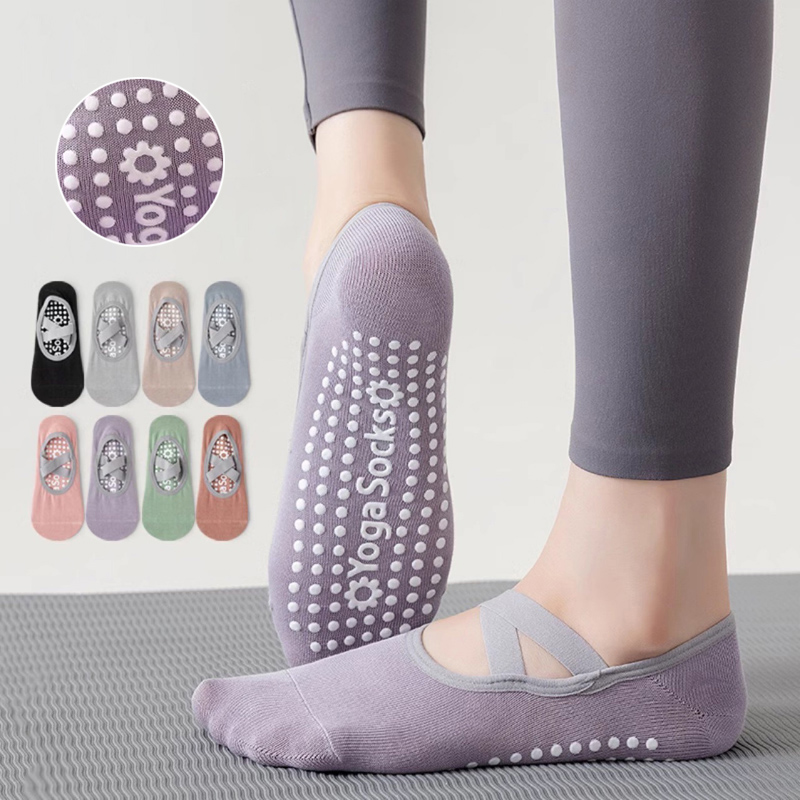 Yoga Fitness Workout - Atmungsaktive Handtuch Unten Yoga Socken Frauen