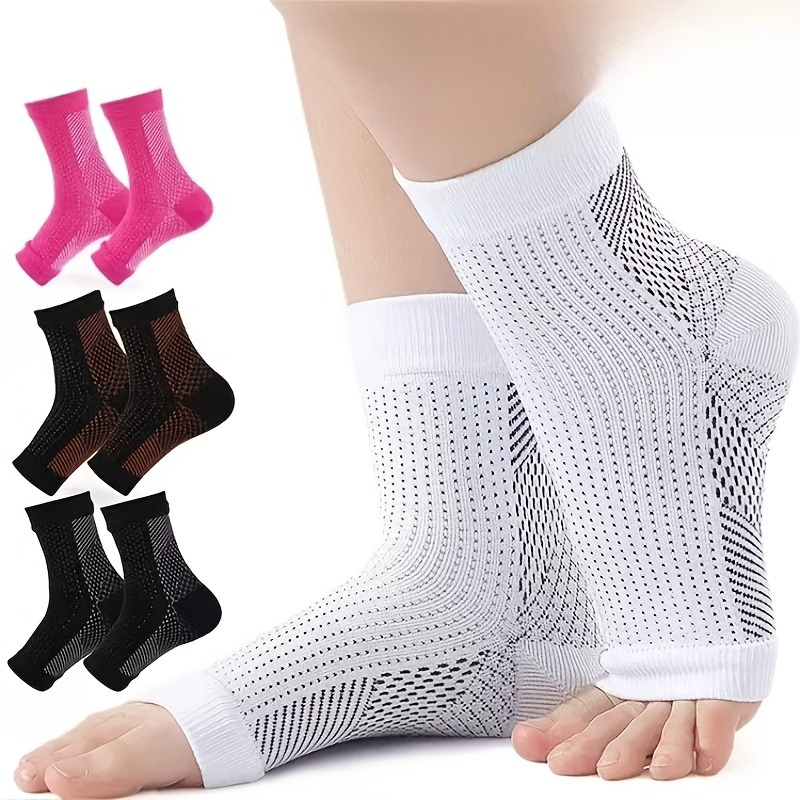 Yoga & Fitness Center - 4 Paar offene Zehensocken, Kompressionssocken/geeignet für