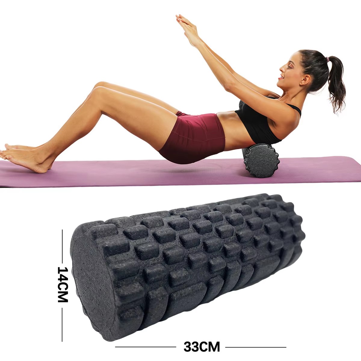 Yoga Fitness Massage - 30/33 cm Fitness Schaum Roller Yoga
