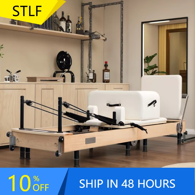 Yoga Fitness Pilates Reformer - YTYIN Langlebiges Pilates-Reformer-Set für guten Körper,