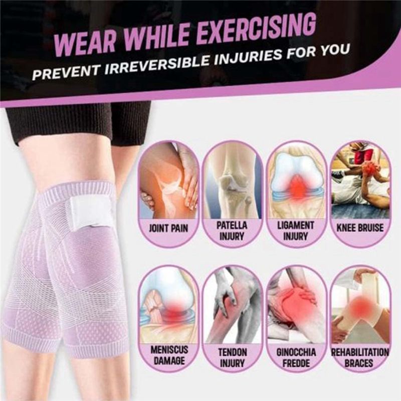 Knee Sleeve Compression - POPULAR-2 PCS Sports Unisex-Knieschoner, Meniskusschoner, Knie-Kompressionsmanschette,