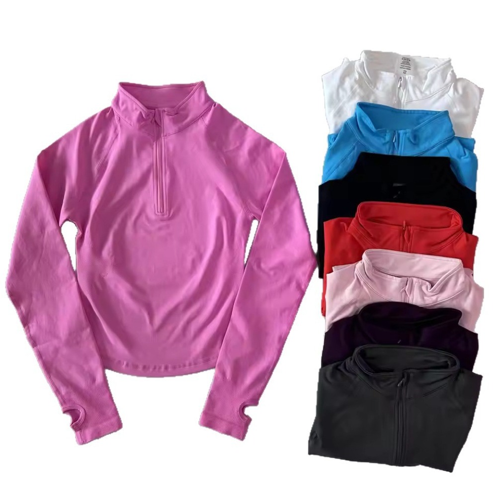 Yoga Fitness Com - Feuchtigkeitsableitende, atmungsaktive Trainingsjacke mit Reißverschluss für