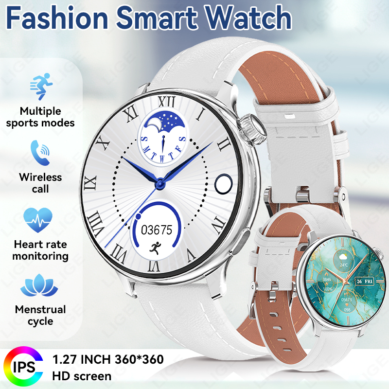 Oxygen Yoga & Fitness Kamloops - LIGE Sport-Smartwatch für Damen, kabelloser Anruf,