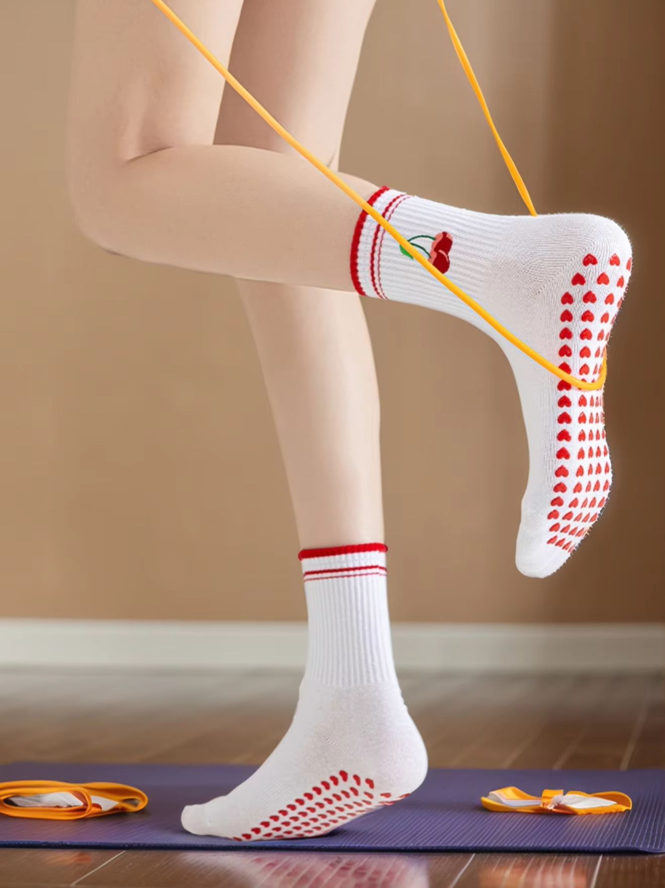 Yoga Fitness & Nutrition Llp - 1 Paar Cross-Border Professional Yoga-Socken, Baumwollsocken
