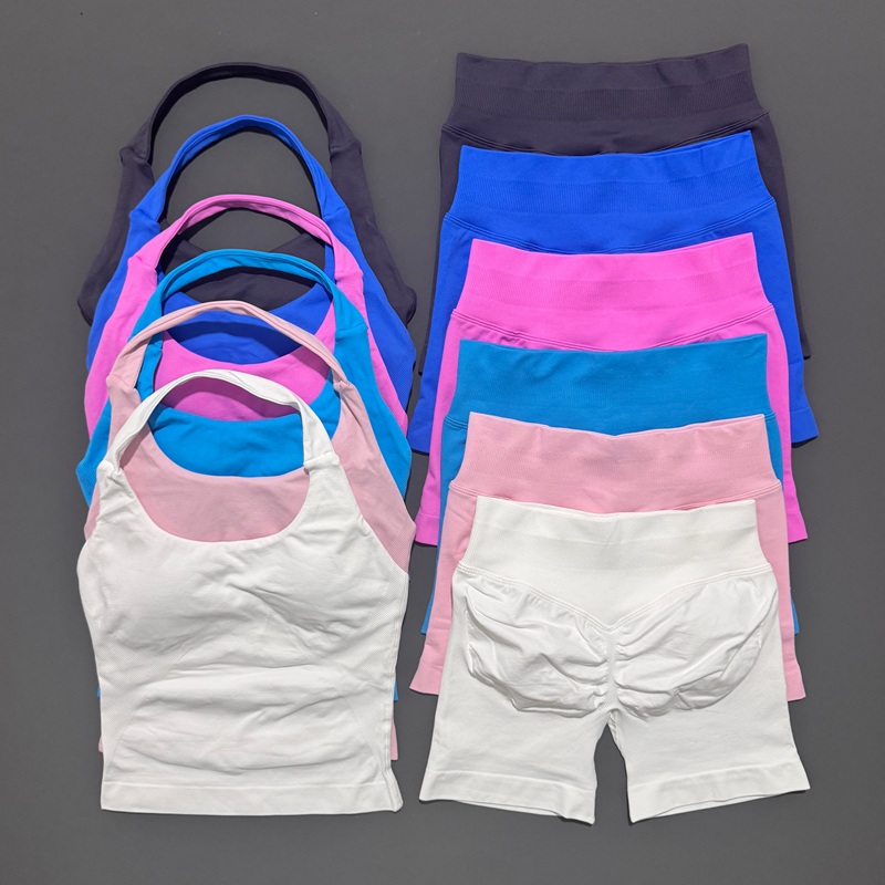 Yoga Fitness Kleidung - 2-bild Histello Sport-Set für Damen, Neckholder,