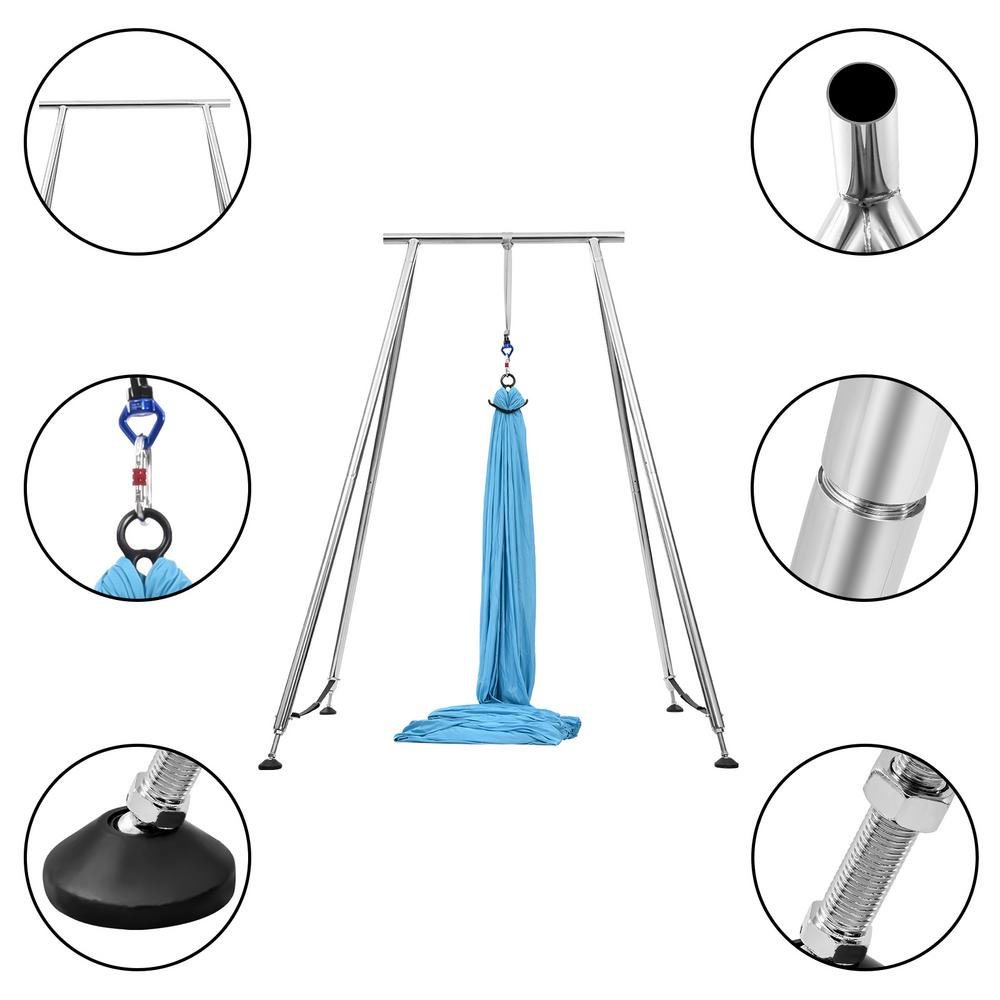 Faltbarer, tragbarer, höhenver – Yoga Swing Aerial Bewertung und Preis