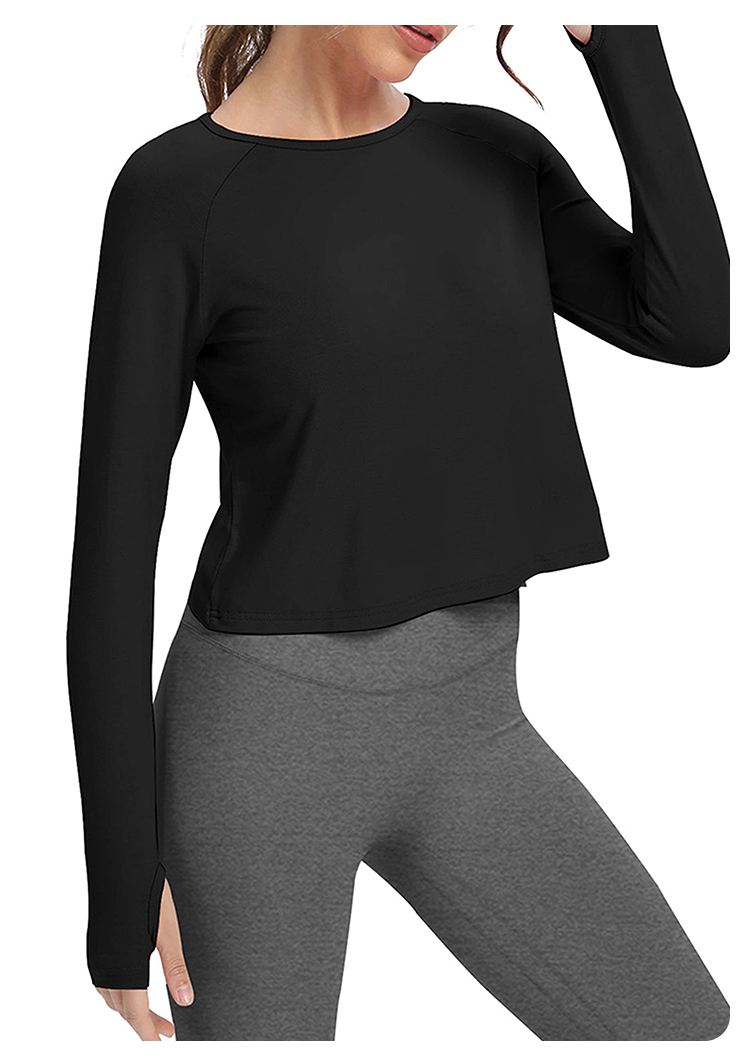 Langärmliges Yoga-Top für Dame – Yoga & Fitness Center Bewertung und Preis