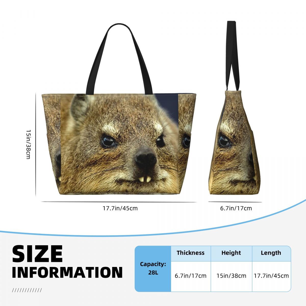 Rock Hyrax Photo Strandtasche, – Yoga Fitness Gym Photos Bewertung und Preis