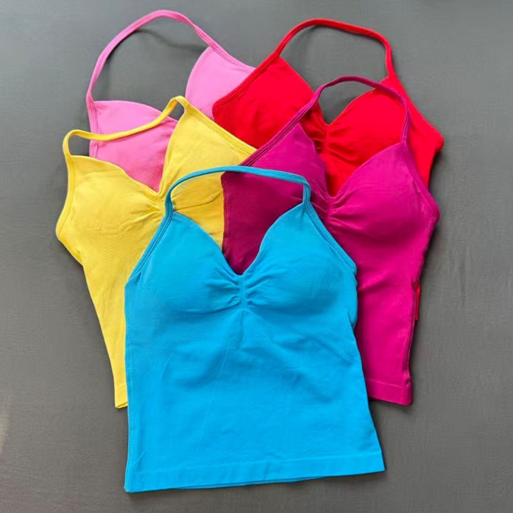 Damen-Gym-Tops mit Neckholder- – Yoga Fitness Com Bewertung und Preis