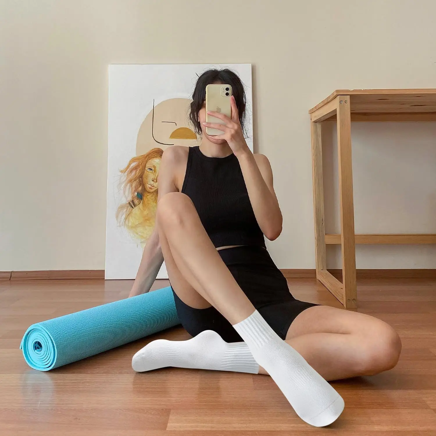 4 Paar Damen-Yoga-Socken, einf – Yoga & Fitness Center Bewertung und Preis
