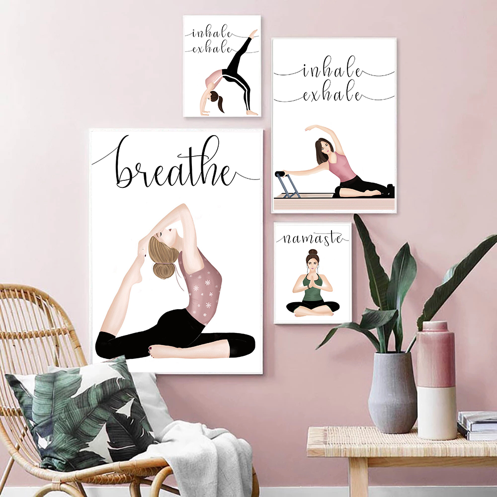 Inhale Exhale Zitat Yoga Poste – Yoga Fitness Quotes Bewertung und Preis