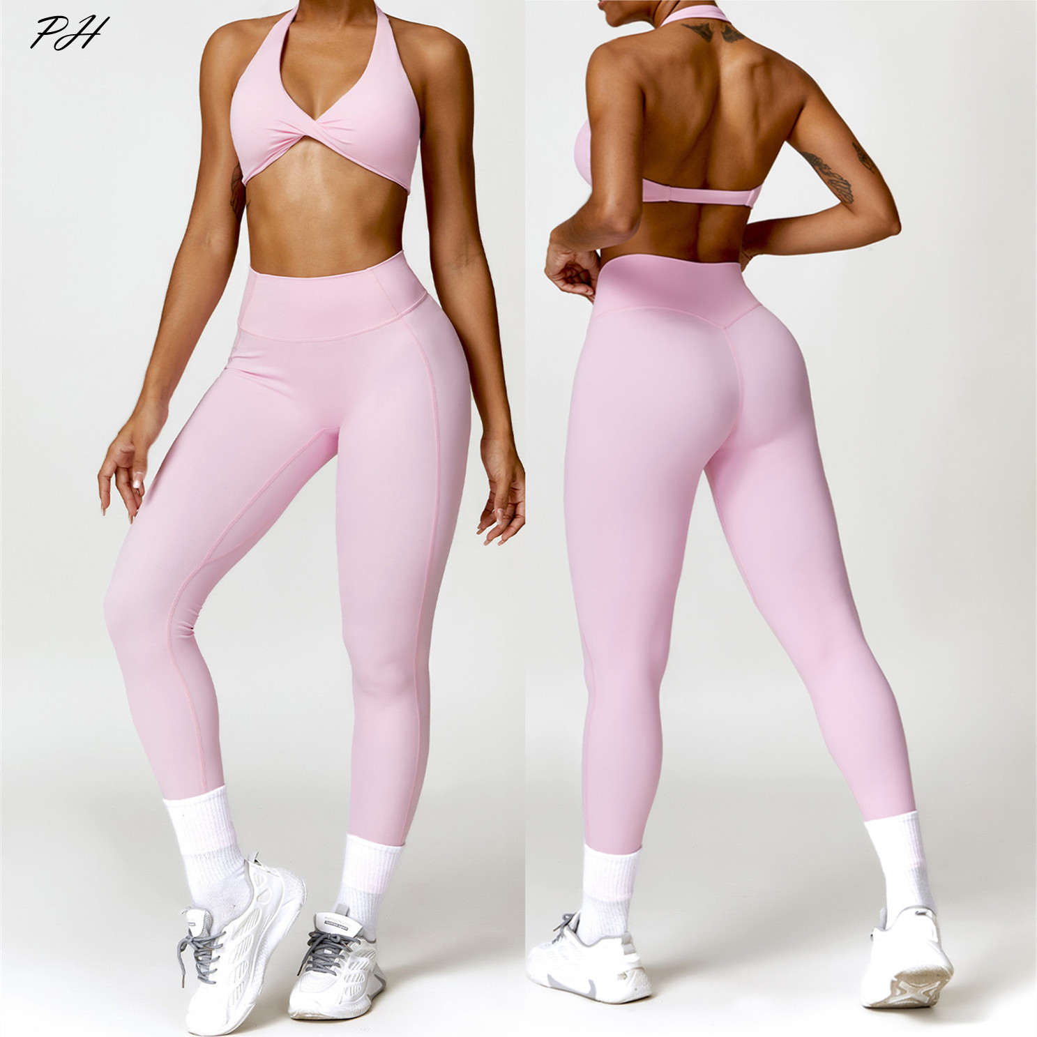 2 Stück Yoga-Set nackt Gefühl  – Yoga Fitness Kleidung Bewertung und Preis
