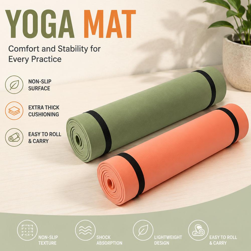 1/2 Stück dicke Yogamatte, rut – Thick Yoga Mat Bewertung und Preis